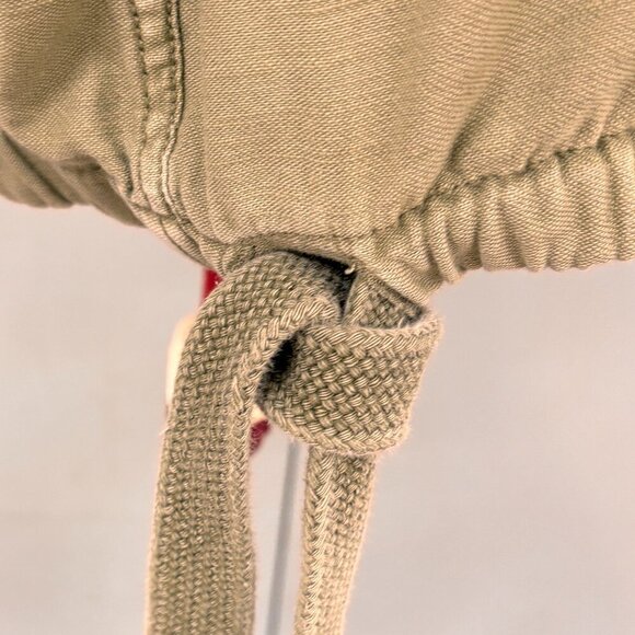 AMERICAN EAGLE HOODED WOMEN DRAWSTRING PULLOVER JACKET SHIRT OLIVE GREEN Sz XL - Picture 10 of 13